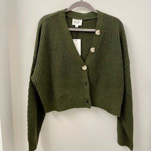 Olive Green Cardigan